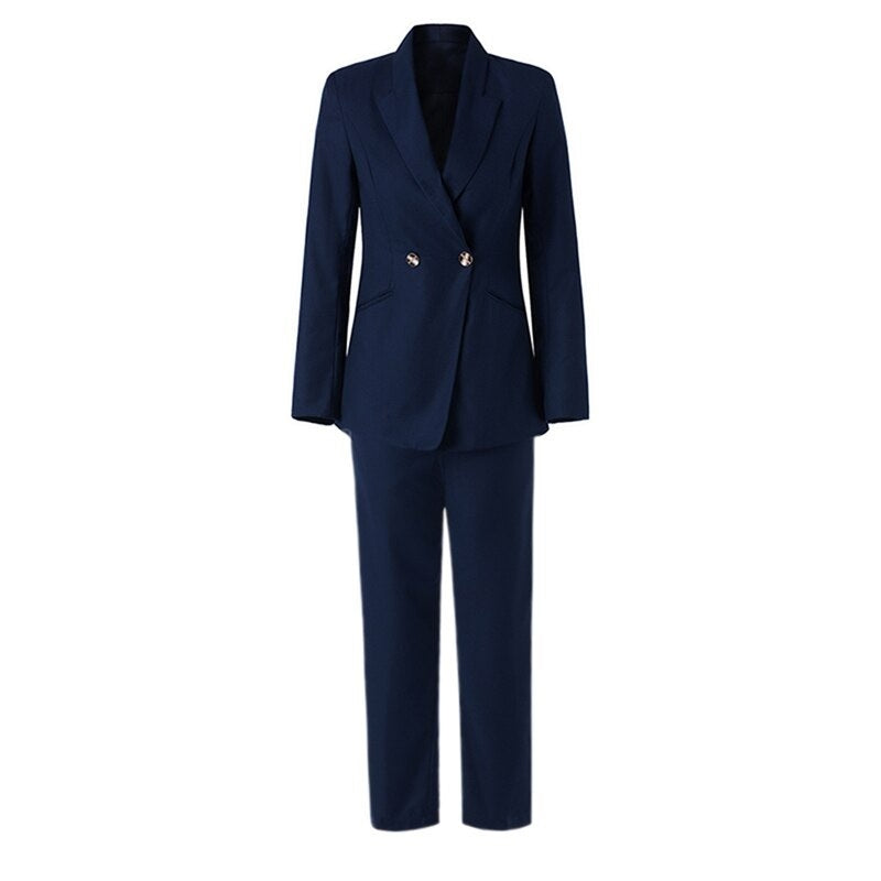 Casual Turndown Collar Button Pants Sets Mssza