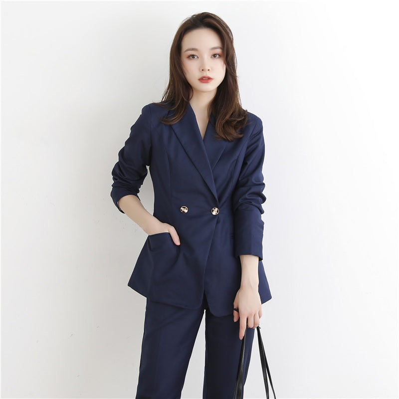 Casual Turndown Collar Button Pants Sets Mssza