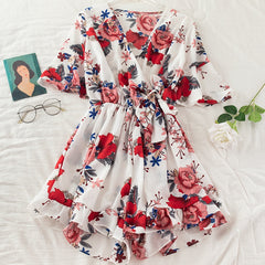 Chiffon Rompers Printed Jumpsuits Mssza