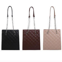 Leather Pure Color Large Capacity Tote for Hiking and Travel Simple Handbag Mssza