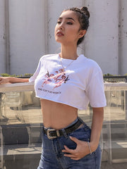 O-Neck Short Sleeve Casual Loose T-shirt Mssza