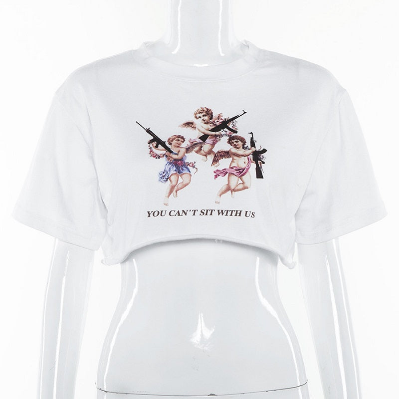 O-Neck Short Sleeve Casual Loose T-shirt Mssza
