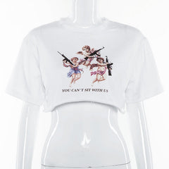 O-Neck Short Sleeve Casual Loose T-shirt Mssza