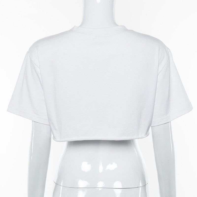 O-Neck Short Sleeve Casual Loose T-shirt Mssza