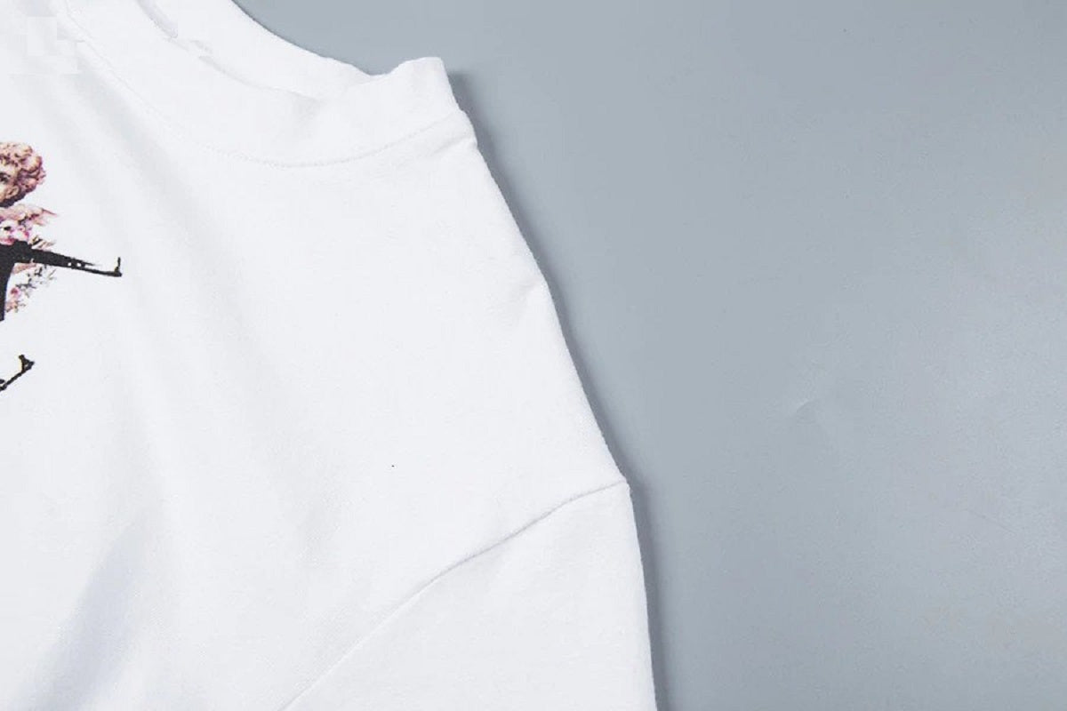 O-Neck Short Sleeve Casual Loose T-shirt Mssza