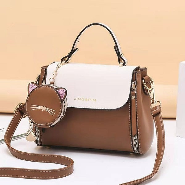 PU Leather Coins Tote Crossbody Bag Mssza