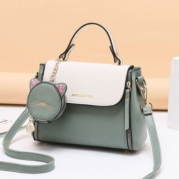 PU Leather Coins Tote Crossbody Bag Mssza