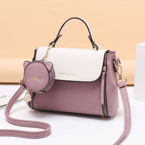 PU Leather Coins Tote Crossbody Bag Mssza