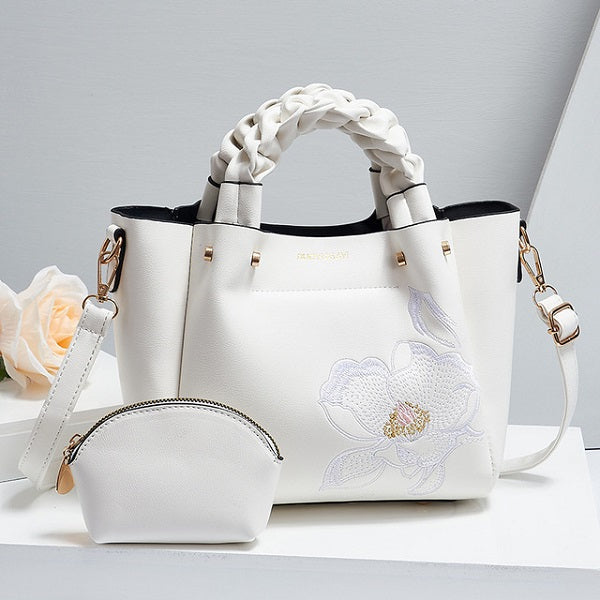 PU Metal chain Leather Handbag Mssza