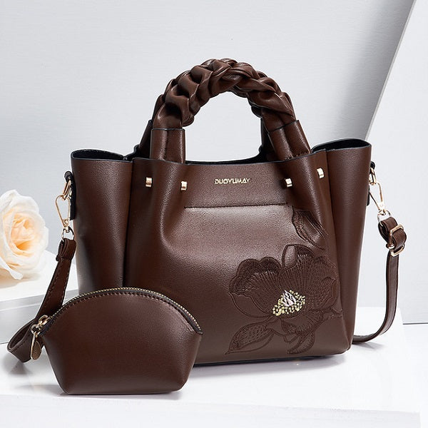 PU Metal chain Leather Handbag Mssza