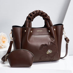 PU Metal chain Leather Handbag Mssza