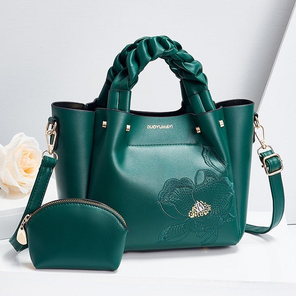 PU Metal chain Leather Handbag Mssza