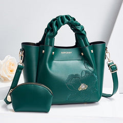 PU Metal chain Leather Handbag Mssza