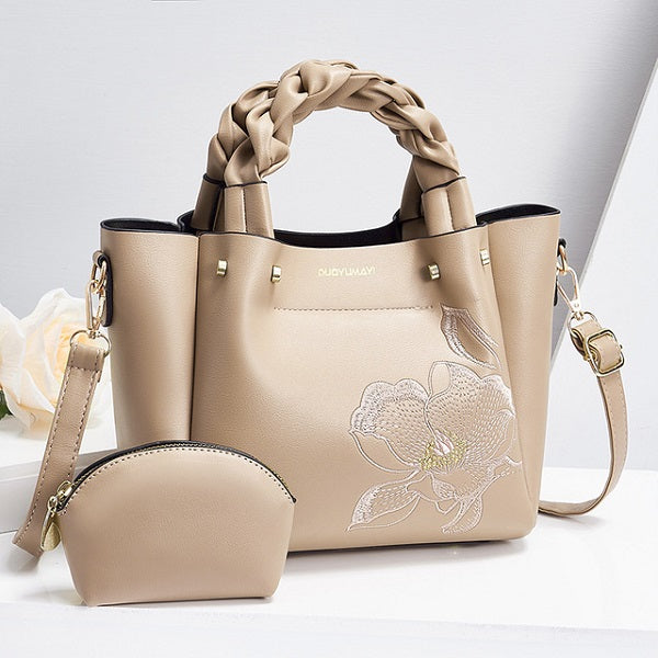 PU Metal chain Leather Handbag Mssza