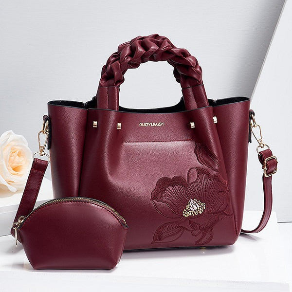 PU Metal chain Leather Handbag Mssza