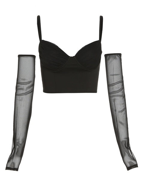 Patchwork Ruched Half Sleeves Party Clubwear Mssza