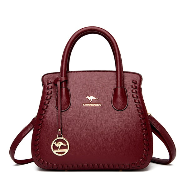 Pattern Diagonal Casual Shoulder Bag Mssza