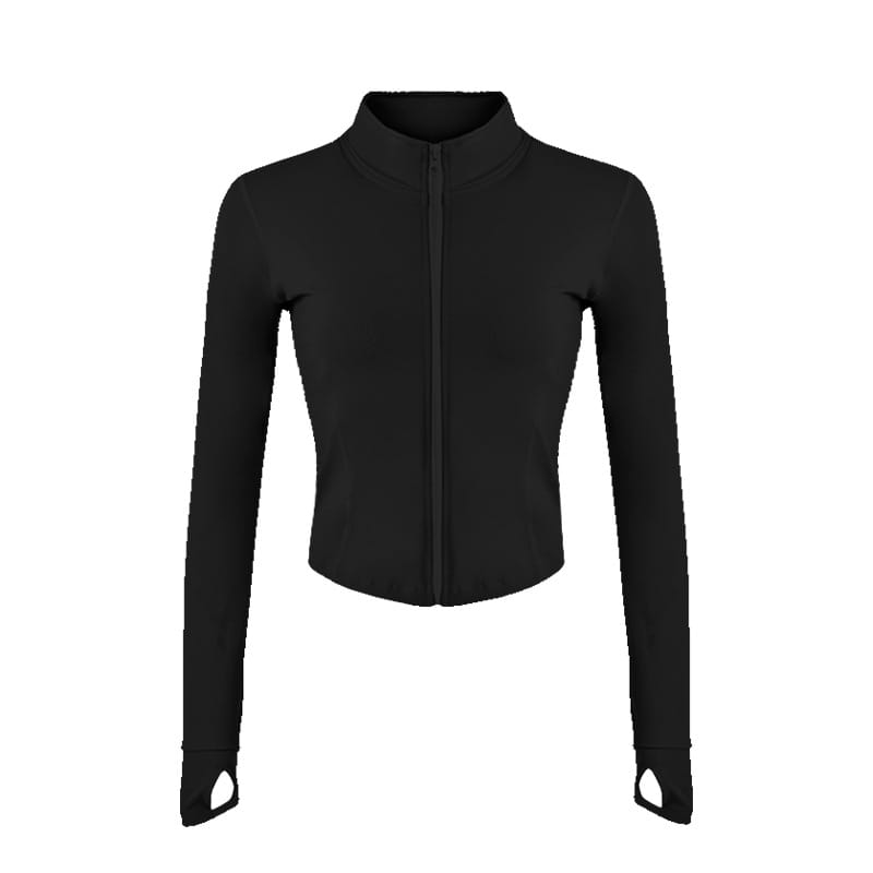 Quick-drying Stand Collar Zipper Sports Top Mssza