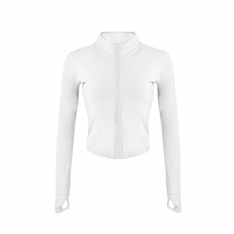Quick-drying Stand Collar Zipper Sports Top Mssza