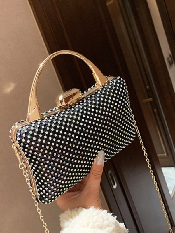 Rhinestone Chain Designer Handbags Mssza