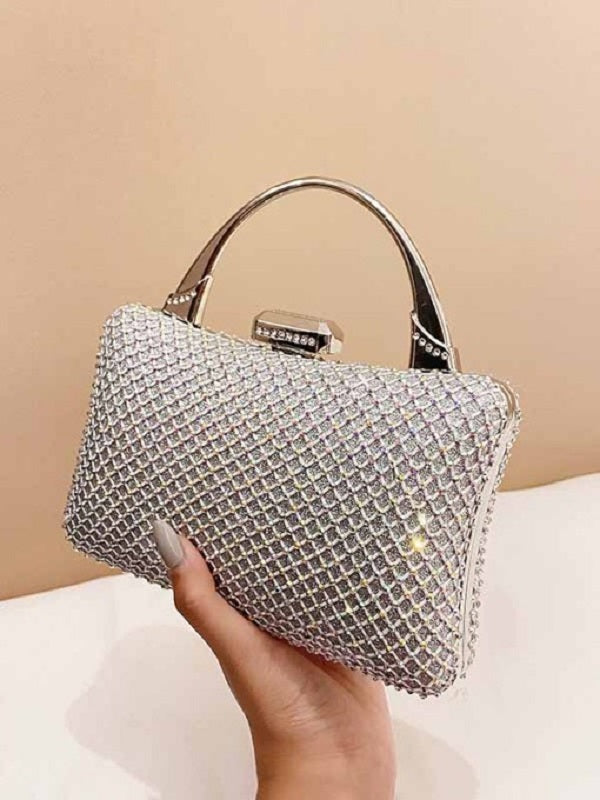 Rhinestone Chain Designer Handbags Mssza