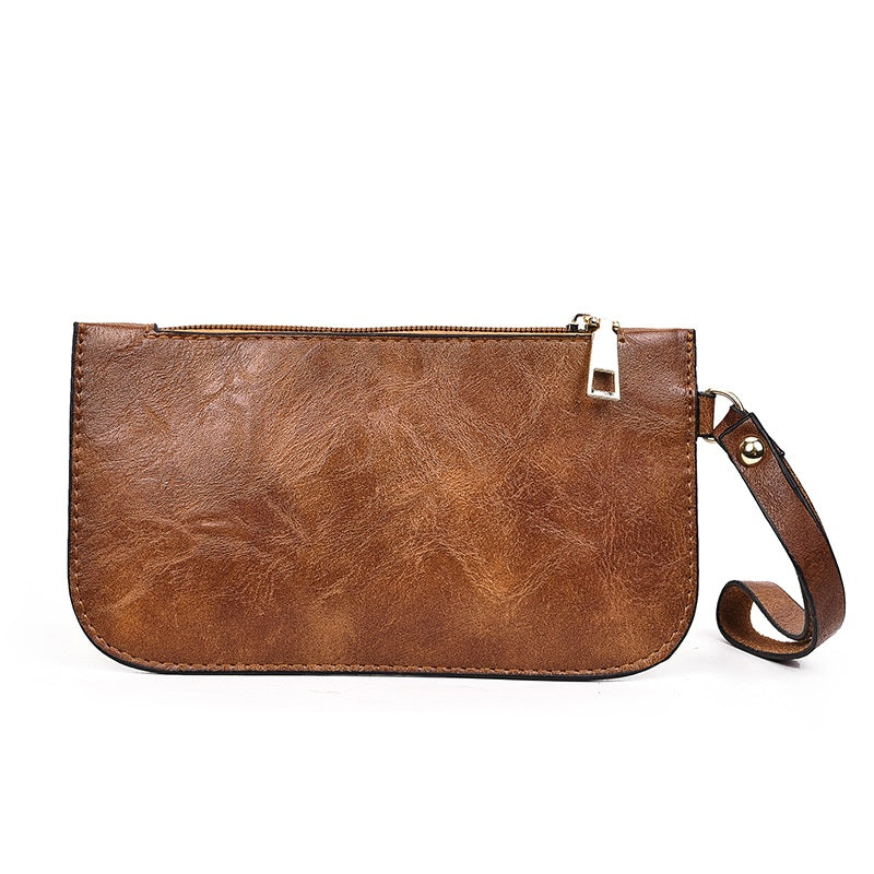 Composite Ruched Flap Crossbody Soft Leather Handbags Mssza