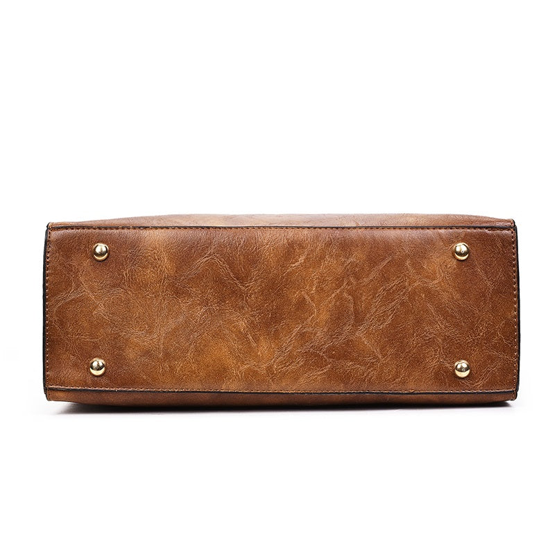 Ruched Flap Crossbody Soft Leather Handbags Mssza