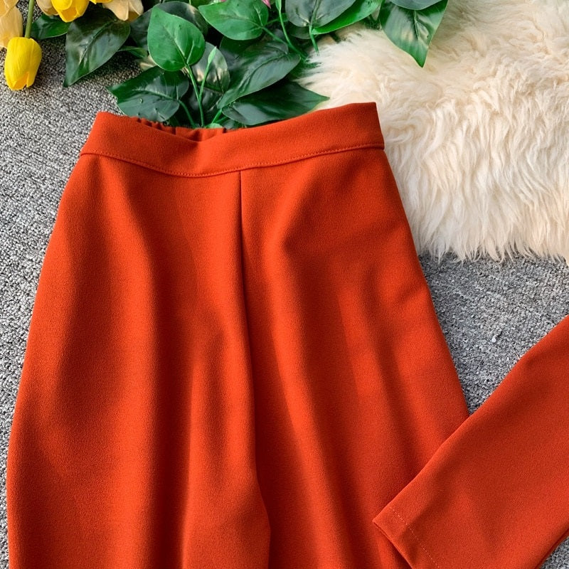 Sashes Outfit Flare Leg Pants Mssza