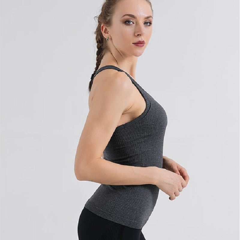 Solid Color Quick-drying Sport Tank Top Mssza