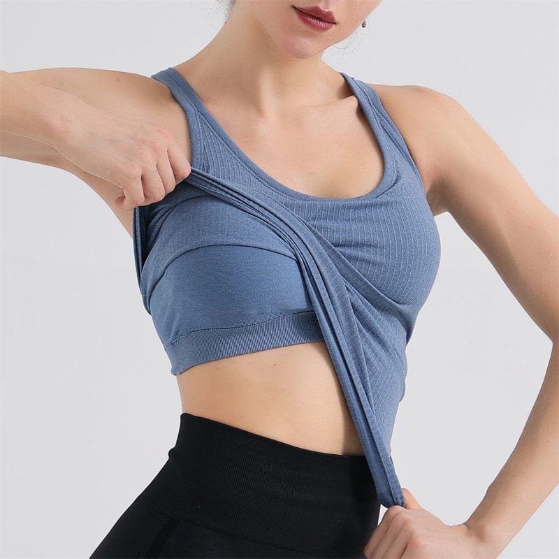 Solid Color Quick-drying Sport Tank Top Mssza