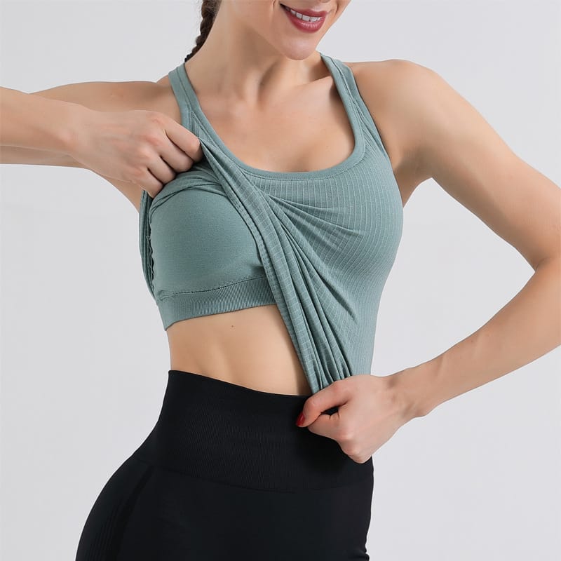 Solid Color Quick-drying Sport Tank Top Mssza
