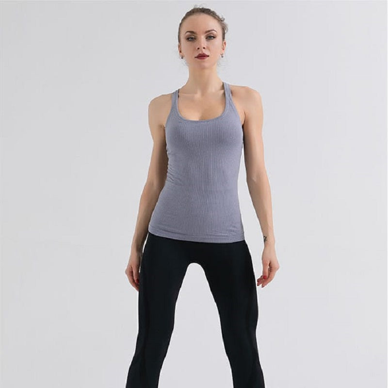 Solid Color Quick-drying Sport Tank Top Mssza
