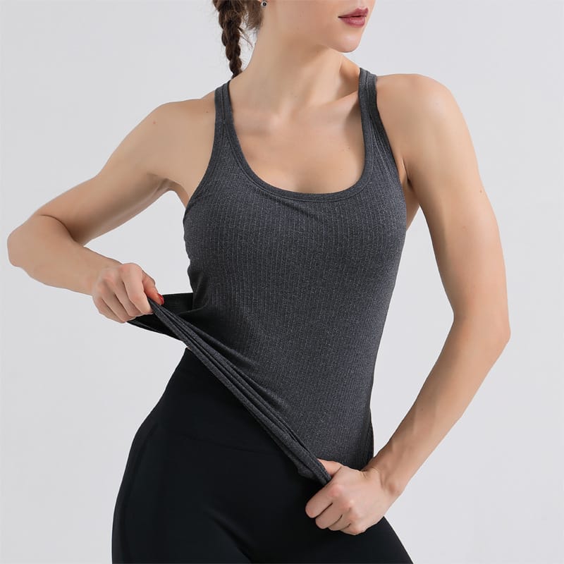 Solid Color Quick-drying Sport Tank Top Mssza