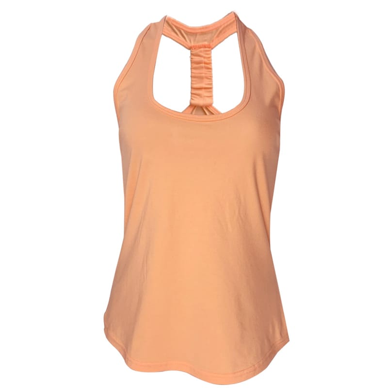 Solid Color Sleeveless Sport Tank Top Mssza