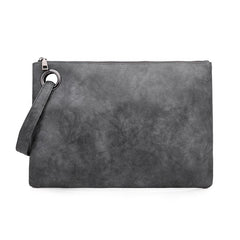 Solid Handbag Women's Clutch Bag Leather Women Envelope Bag Zipper Evening Bag Mssza
