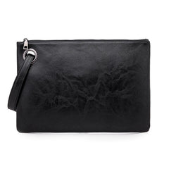 Solid Handbag Women's Clutch Bag Leather Women Envelope Bag Zipper Evening Bag Mssza