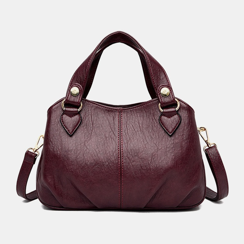 Solid Waterproof Handbag Mssza