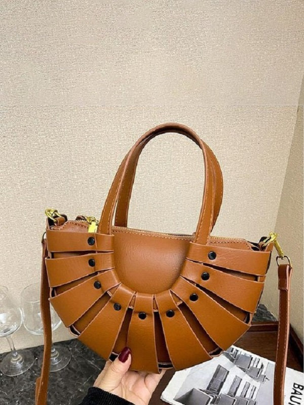 Solid Weaving Handbags Mssza