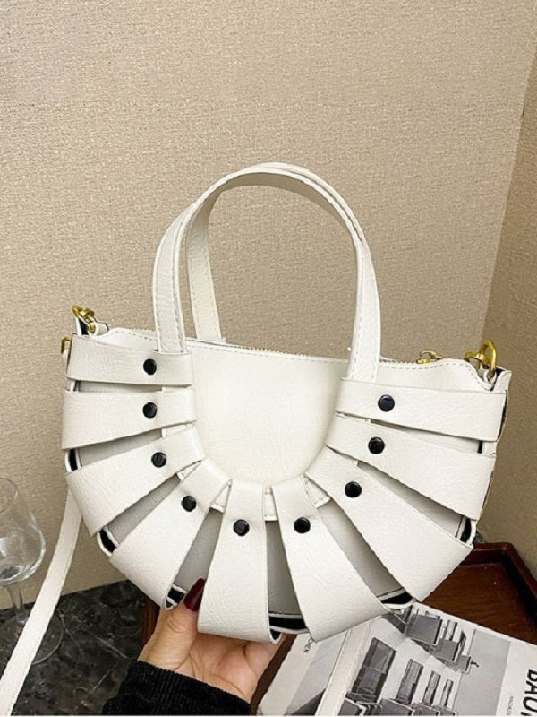 Solid Weaving Handbags Mssza