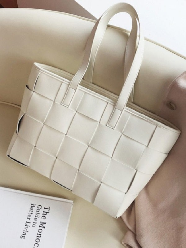 Solid Weaving Tote Bags Mssza