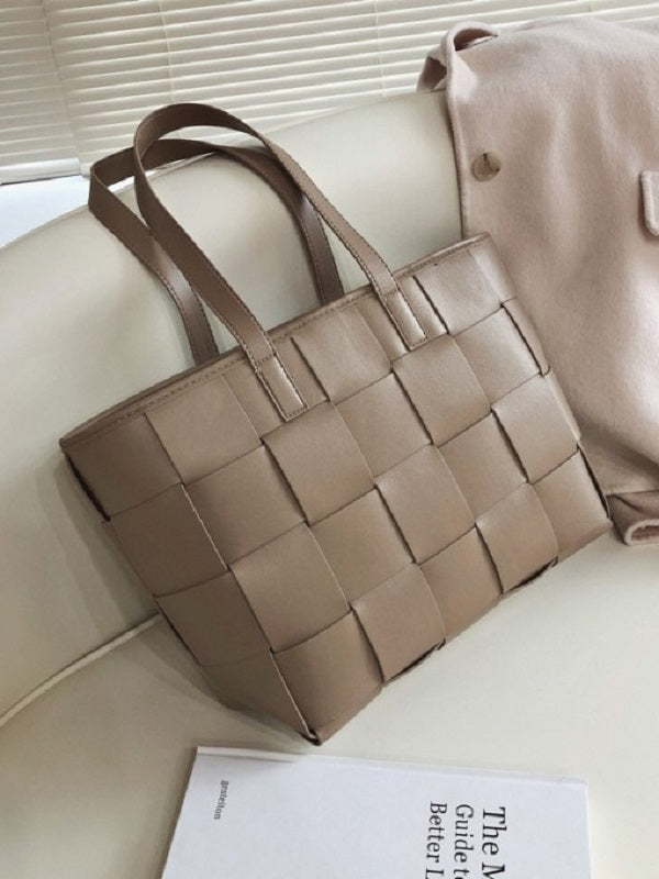Solid Weaving Tote Bags Mssza
