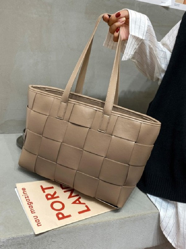 Solid Weaving Tote Bags Mssza