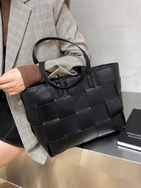 Solid Weaving Tote Bags Mssza