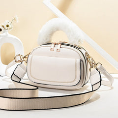 Sweet Retro Splicing Plush Bag Mssza