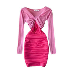 Two Pieces Set Short Tops+Off Shoulder Strap Dress Mssza