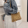 Woven Hollow Out Crossbody Beach Travel Tassel Messenger Bags Mssza