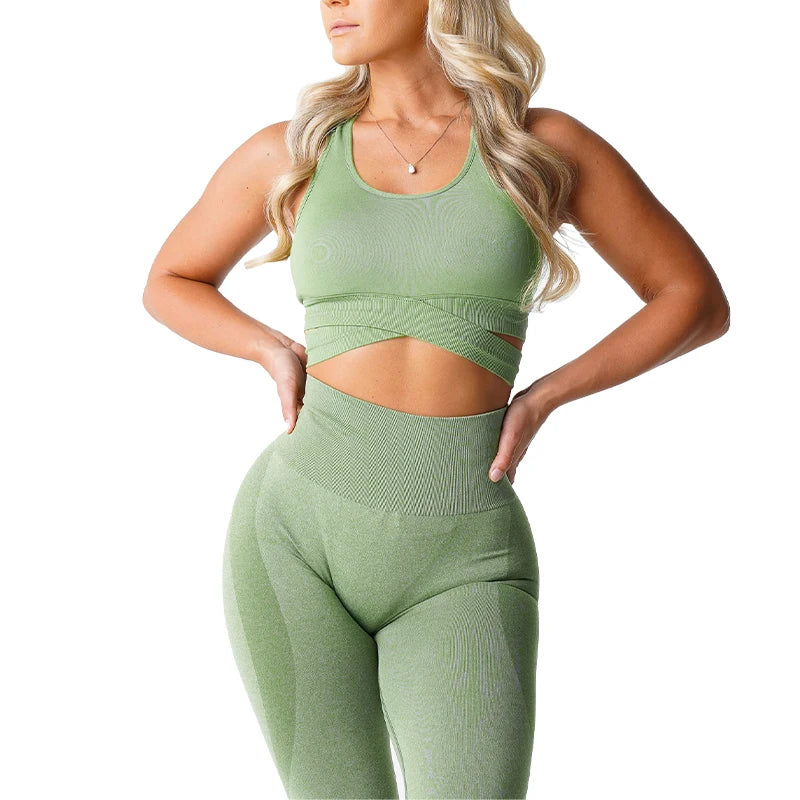 Fitness Elastic Breathable Breast Enhancement Leisure Sports Seamless Bra Top Mssza