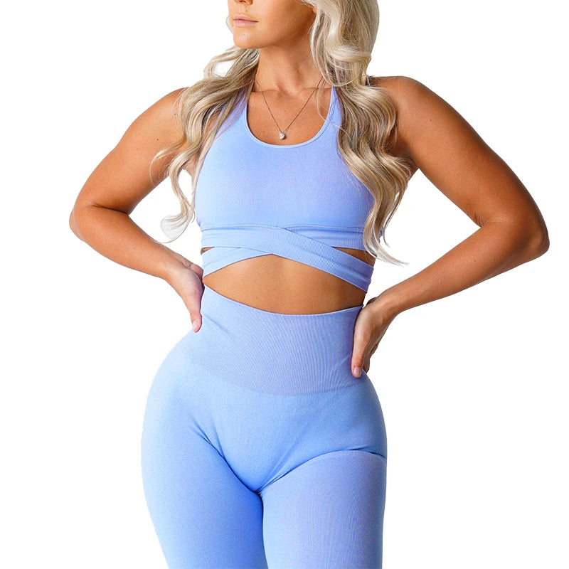 Fitness Elastic Breathable Breast Enhancement Leisure Sports Seamless Bra Top Mssza