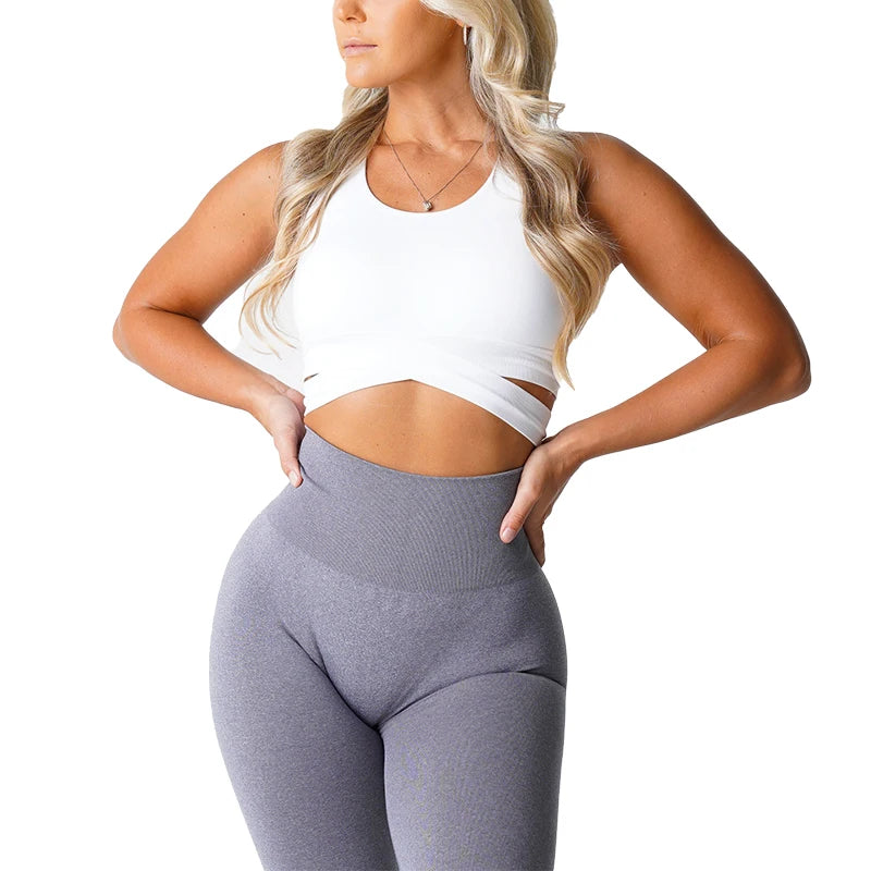 Fitness Elastic Breathable Breast Enhancement Leisure Sports Seamless Bra Top Mssza