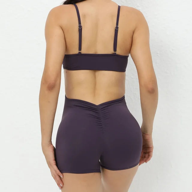Fitness Overalls Push Up Sporty Jumpsuit Sportswear Gym Yoga Clothing Mssza